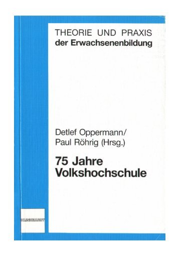 Oppermann 75 - Deutsches Institut für Erwachsenenbildung