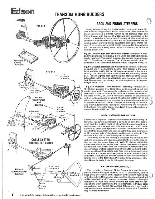 pedestal steerer - L-36 Fleet