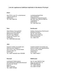Liste der zugelassenen Gelbfieber-Impfstellen im Bundesland ...