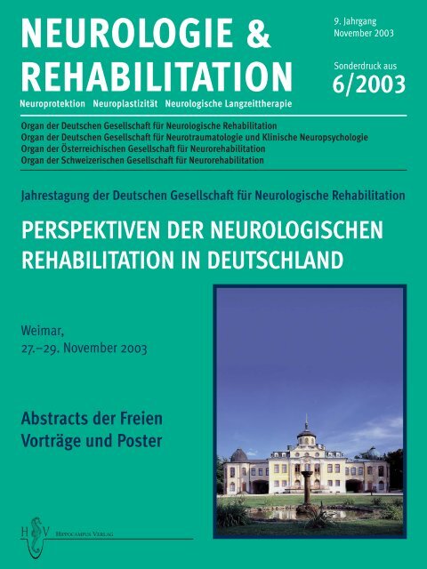 NEUROLOGIE & REHABILITATION - Deutsche Gesellschaft für ...