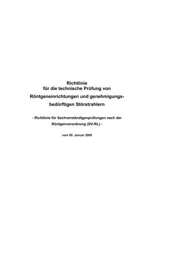 Richtlinie für die technische Prüfung von ... - DGZfP