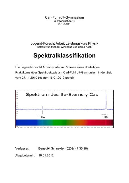 Spektralklassifikation - DGZfP