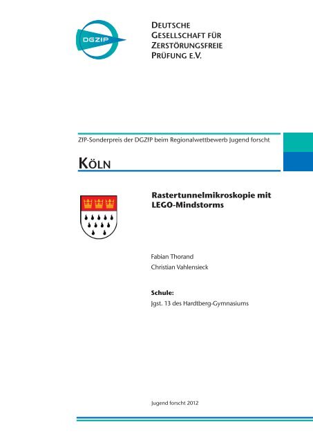 Rastertunnelmikroskopie mit LEGO-Mindstorms - DGZfP