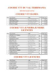 course vtt licencies - ValTerbiMania