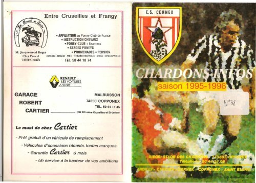 38 Juin 1996 - Etoile Sportive Cernex