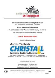 am 16. September 2012 - MSC Untereisesheim eV