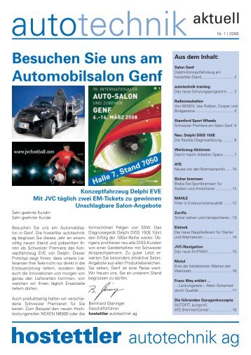 Besuchen Sie uns am Automobilsalon Genf - hostettler autotechnik ag