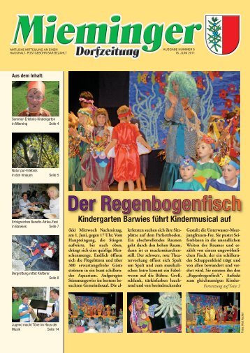 Kindergarten Barwies führt Kindermusical auf - Gemeinde Mieming ...