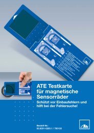 ATE Testkarte für magnetische Sensorräder - hostettler autotechnik ag
