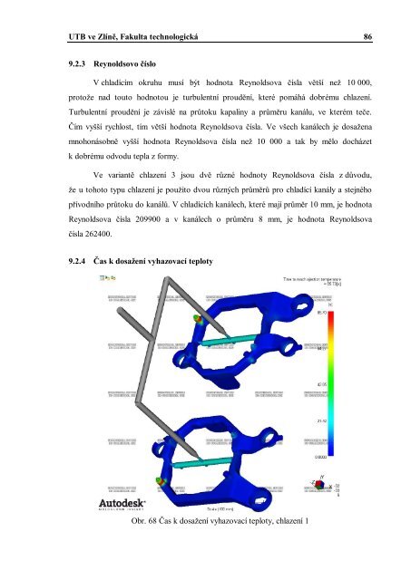 Návrh vstřikovací formy včetně optimalizace umístění ... - DSpace UTB