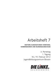 Kandidatin - Die Linke. Brandenburg