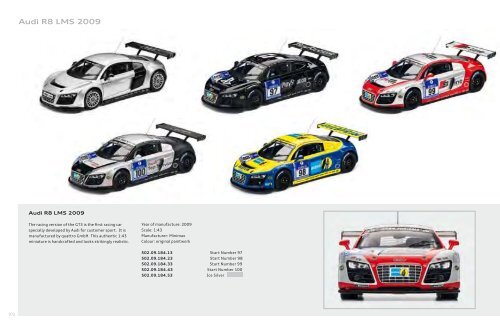 Audi collection Miniatures