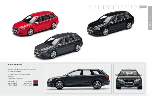 Audi collection Miniatures
