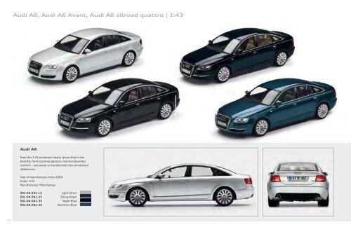 Audi collection Miniatures