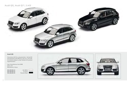 Audi collection Miniatures