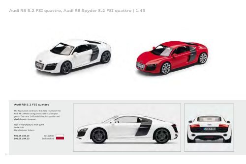 Audi collection Miniatures