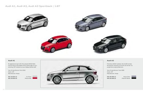 Audi collection Miniatures