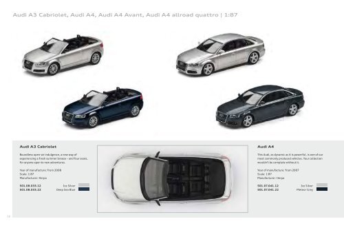 Audi collection Miniatures