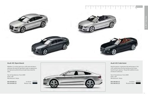 Audi collection Miniatures