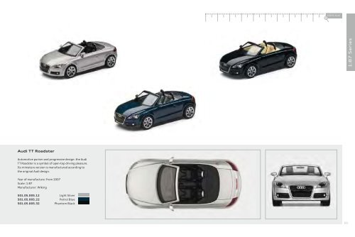 Audi collection Miniatures