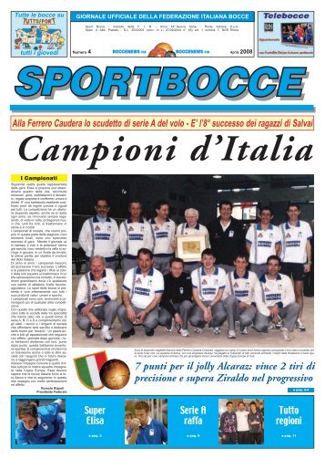 sportbocce - Federazione Italiana Bocce