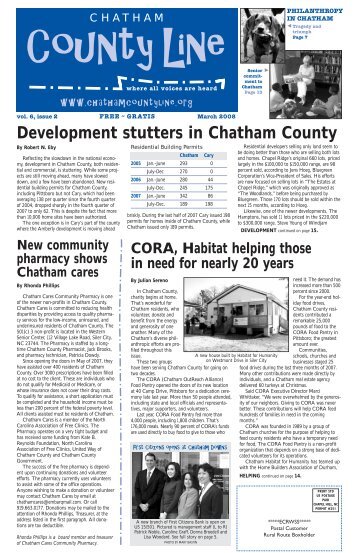 March 2008 - Chatham County Line - Where all voices are heard
