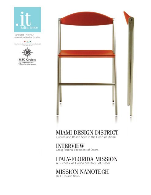 Interview Italy-florida Mission - Italy-America Chamber of Commerce ...