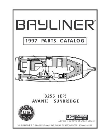 3255 (ep) avanti sunbridge - Bayliner Parts