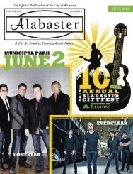 June Newsletter - City of Alabaster