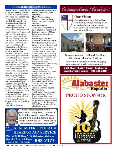 June Newsletter - City of Alabaster