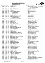 City of Belmont Accounts for Payment - April 2012