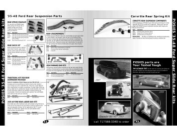 35-48 Ford Rear Suspension Parts - POSIES Rods and Customs