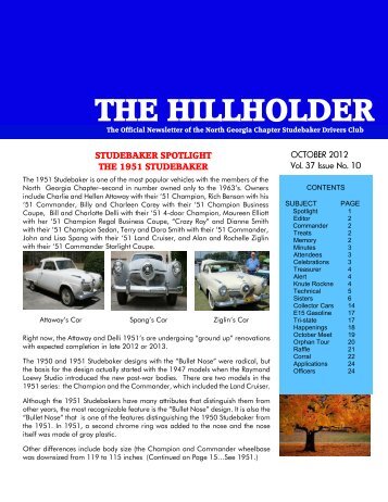 the hillholder - Studebaker Clubs