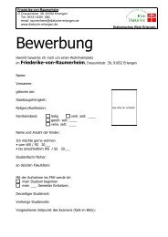 Bewerbung FRH - Diakonie Erlangen