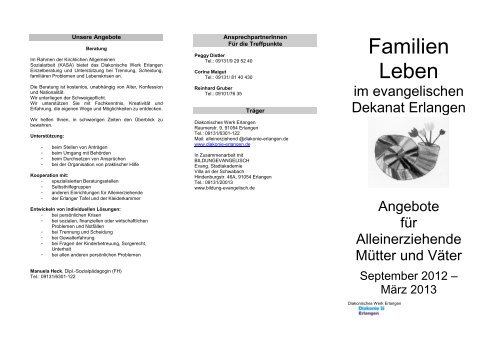Programm September bis März 2013 - Diakonie Erlangen
