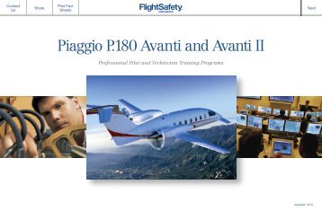 Piaggio P.180 Avanti and Avanti II - FlightSafety International ...