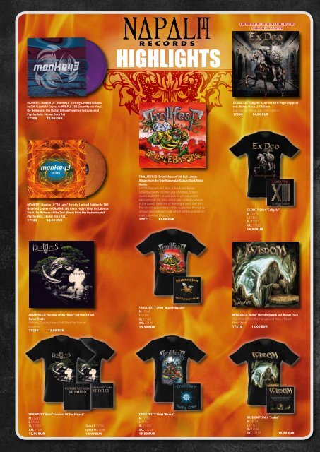 Download the latest Napalm Recs Catalog - Napalm Records