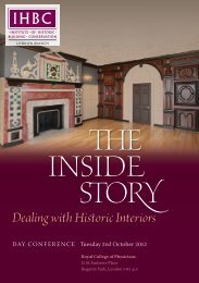 Dealing with Hiﬆoric Interiors - Institute of Historic Building ...