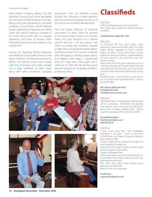 IN THIS ISSUE - Ocean Bay Chapter of the Studebaker Drivers Club