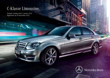 Download prijslijst C-Klasse Limousine (PDF) - Mercedes-Benz