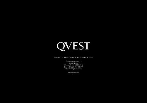 anzeigenpreisliste 2011 - Qvest