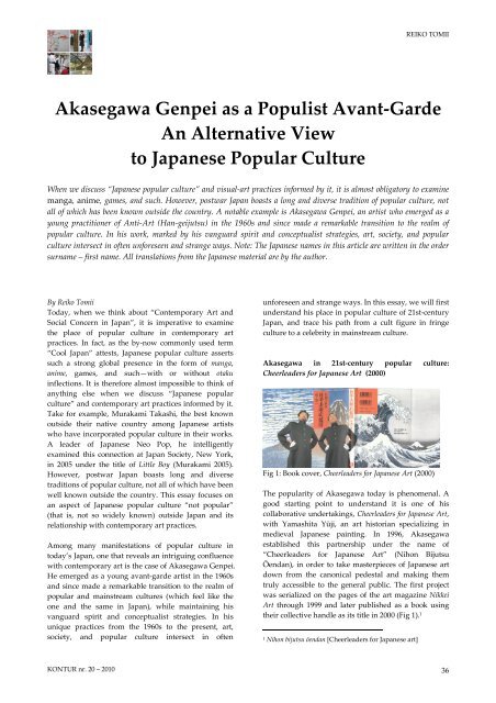 Akasegawa Genpei as a Populist Avant-Garde An ... - Kontur