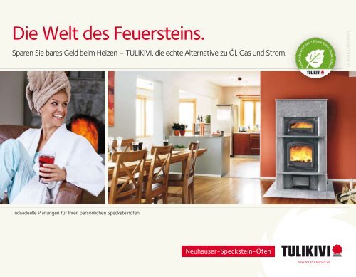 Die Welt des Feuersteins. - Tulikivi Specksteinöfen