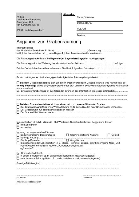 Grabenräumung