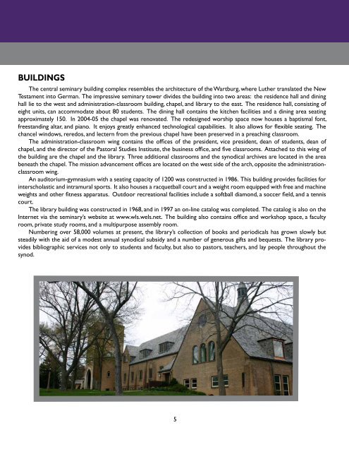 Catalog 2009-10 [PDF] - Wisconsin Lutheran Seminary - Wisconsin ...