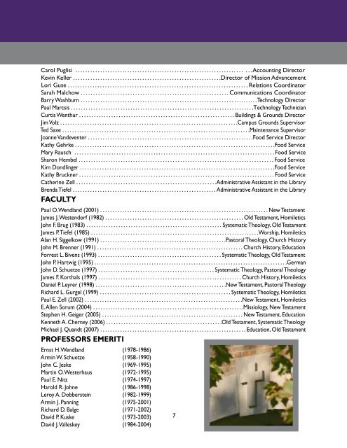 Catalog 2009-10 [PDF] - Wisconsin Lutheran Seminary - Wisconsin ...