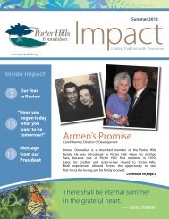 Summer 2012 - Porter Hills Retirement Communities and Services