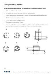 Montageanleitung Zylinder - Aweso (AT)