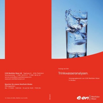 Trinkwasseranalyse 2012 (PDF, 184 KB) - E.ON Westfalen Weser