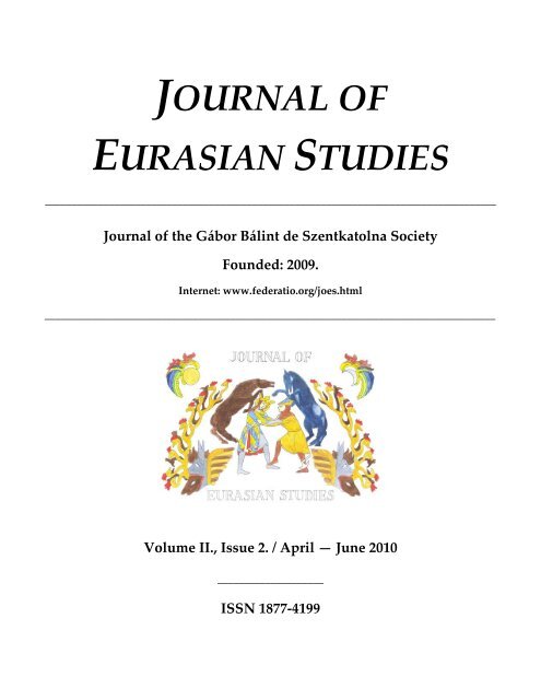 Journal of Eurasian Studies - EPA